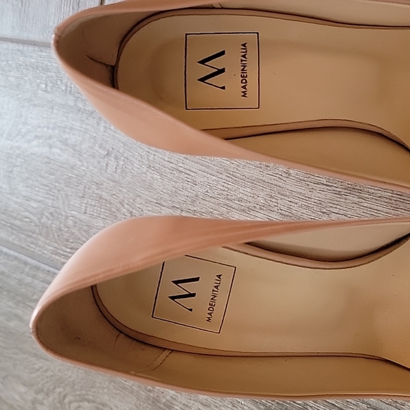 Made In Italia Blush Nude Stiletto Pumps Sz 37 - Picture 5 of 6